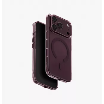 UNIQ Hybrid dėklas iPhone 18 Pro / 17 Pro su Magclick Charging Airsuit permatomas