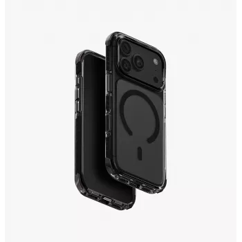 UNIQ Combat Magclick įkrovimo dėklas iPhone 18 Pro / 17 Pro – juodas
