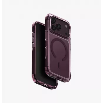 UNIQ Combat Magclick Charging dėklas iPhone 18 Pro / 17 Pro - Burgundy