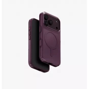 UNIQ Clario Eco Magclick įkrovimo dėklas iPhone 18 Pro/17 Pro - violetinis