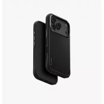 UNIQ Keva MagClick įkrovimo dėklas iPhone 18 Pro / 17 Pro, juodas