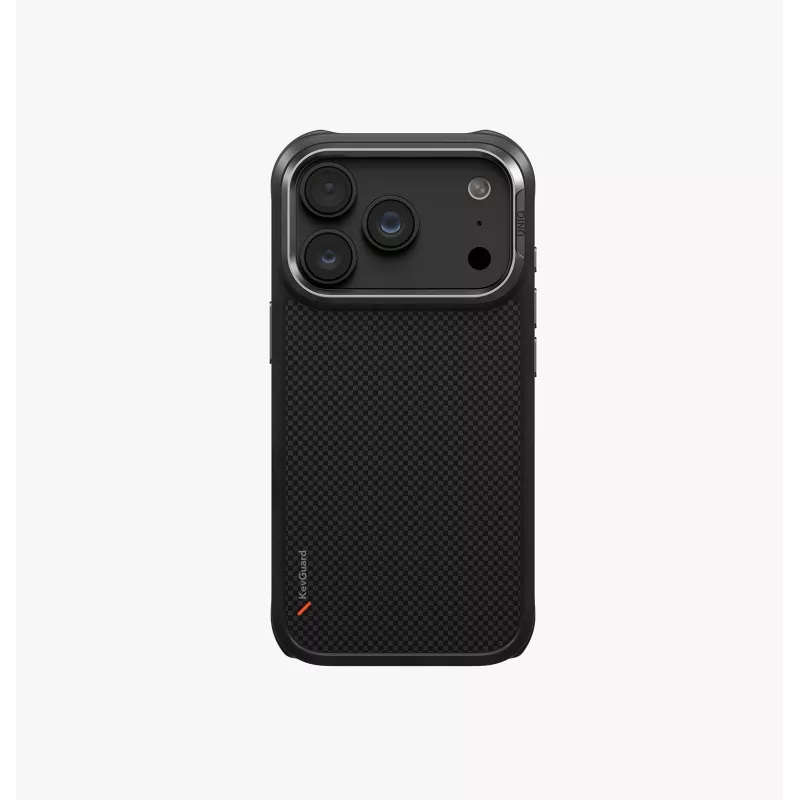 UNIQ Keva MagClick įkrovimo dėklas iPhone 18 Pro / 17 Pro, juodas
