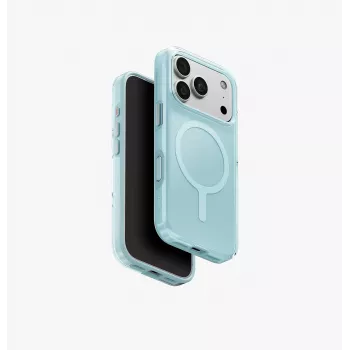 UNIQ Clario Magclick įkrovimo dėklas iPhone 18 Pro / 17 Pro - mėtų spalvos