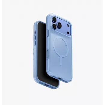 UNIQ Clario MagClick įkrovimo dėklas iPhone 18 Pro Max / 17 Pro Max - mėlynas