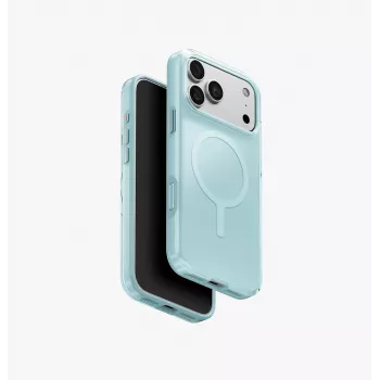 UNIQ Clario MagClick įkrovimo dėklas iPhone 18 Pro Max / 17 Pro Max - mėlynas