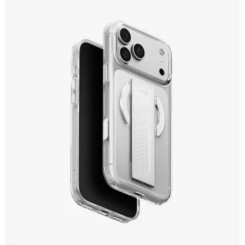 UNIQ Heldro Air iPhone 18 Pro Max / 17 Pro Max Magclick įkrovimo dėklas Tinted Smoke