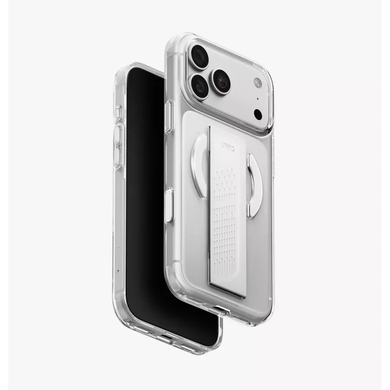UNIQ Heldro Air iPhone 18 Pro Max / 17 Pro Max Magclick įkrovimo dėklas Tinted Smoke