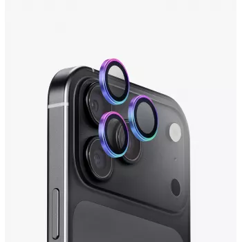 UNIQ Optix Aluguard (DX2) fotoaparato objektyvo apsauga, skirta iPhone 18 Pro / iPhone 18 Pro Max – perlamutrinė, su aplikatoriumi