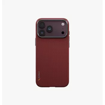 UNIQ Keva Edge Magclick įkrovimo dėklas iPhone 18 Pro Max / 17 Pro Max - raudonas