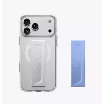 UNIQ Heldro Air MagClick įkrovimo dėklas iPhone 18 Pro Max / 17 Pro Max - permatomas