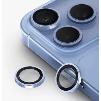 UNIQ Optix Prime apsauginis fotoaparato lęšių dangtelis iPhone 18 Pro / iPhone 18 Pro Max - Glacier Chrome su aplikatoriumi