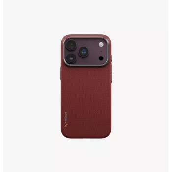 UNIQ Keva Edge MagClick įkrovimo dėklas iPhone 18 Pro / 17 Pro - Raudonas