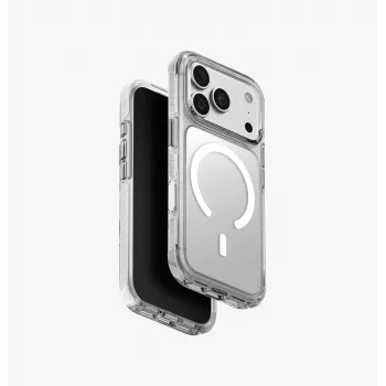 UNIQ Combat Magclick įkrovimo dėklas iPhone 18 Pro / 17 Pro - baltas