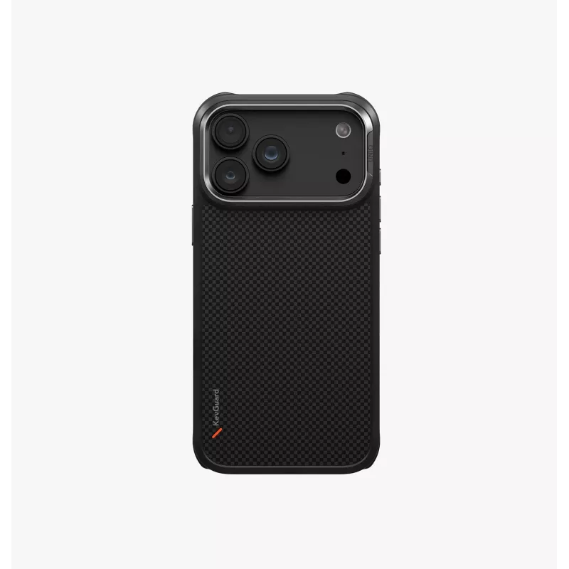 UNIQ Keva Magclick įkrovimo dėklas iPhone 18 Pro Max / 17 Pro Max - juodas