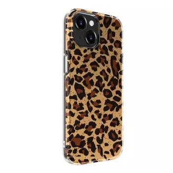 Evelatus EVEAPP15PPDL polikarbonato dėklas Apple iPhone 15, leopardo raštas