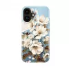 Evelatus Apple iPhone 16 plonas korpusas su MagSafe - individualus raštas Flower Blue