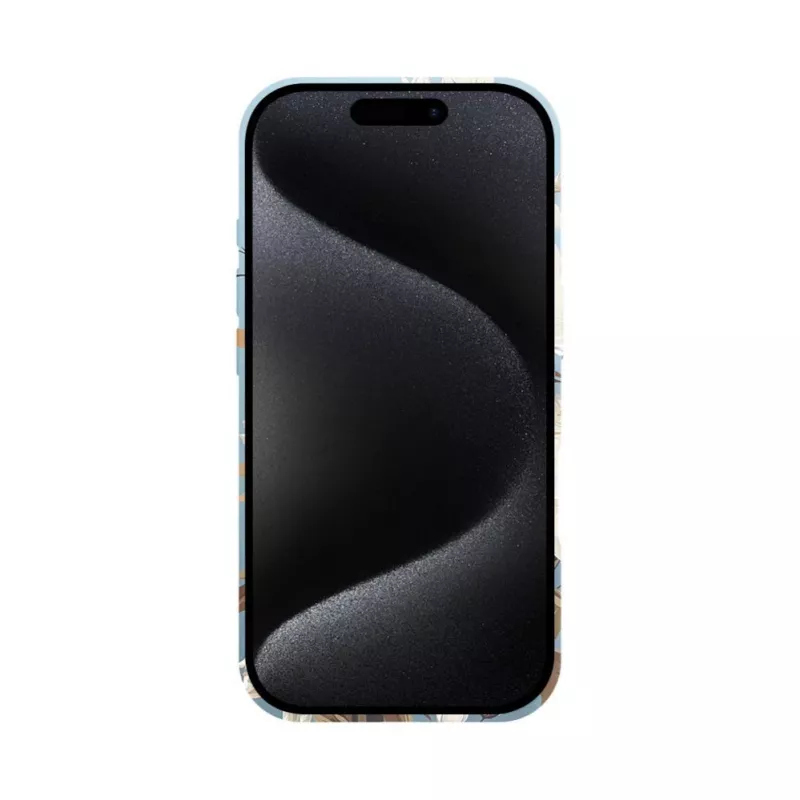 Evelatus Apple iPhone 16 plonas korpusas su MagSafe - individualus raštas Flower Blue