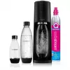 SodaStream Terra Megapack juodas gazuoto vandens aparatas su 3 buteliais ir Quick Connect CO2 balionu