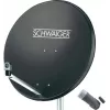 SCHWAIGER SAT sistema 80 cm 1 vartotojui su Single-LNB, antracito spalvos