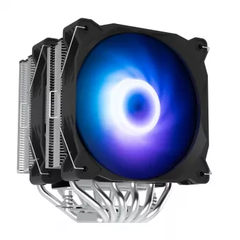 Zalman CNPS12X BP ARGB dviejų bokštų CPU aušintuvas, 2x120mm PWM ventiliatoriai, juodas