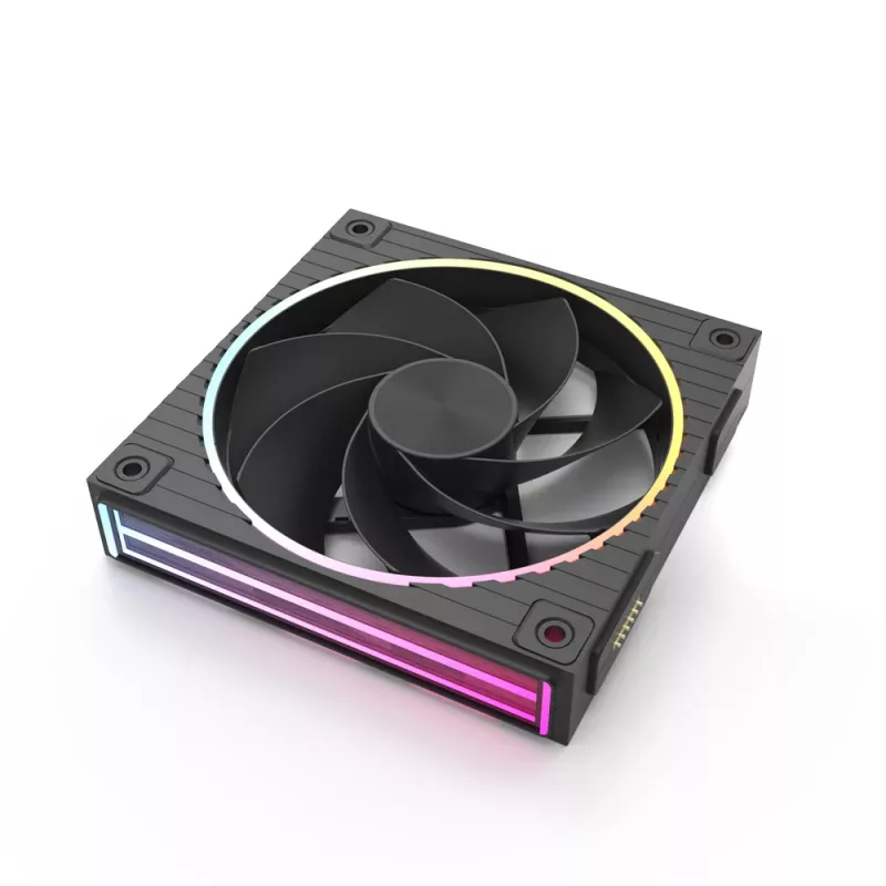 Zalman ZM-DF120R A3 120 mm atvirkštinių menčių ventiliatoriai su „daisy chain“ funkcija, 3 vnt., juodi