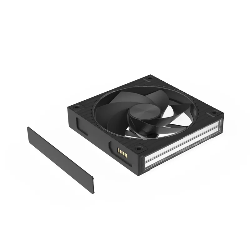 Zalman ZM-DF120R A3 120 mm atvirkštinių menčių ventiliatoriai su „daisy chain“ funkcija, 3 vnt., juodi