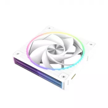 Zalman ZM-DF120R baltas 120 mm reverse Daisy Chain ARGB PWM ventiliatorius