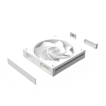 Zalman ZM-DF120R baltas 120 mm reverse Daisy Chain ARGB PWM ventiliatorius