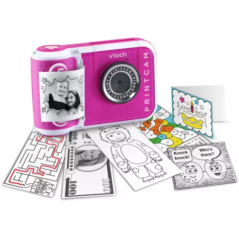 VTech Kidizoom Print Cam Pink - skaitmeninis fotoaparatas su termospausdintuvu