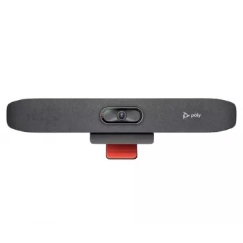 HP Poly Studio R30 USB vaizdo juosta - 4K UHD, 120° matymo laukas, 5x skaitmeninis priartinimas, NoiseBlockAI, Zoom ir Microsoft Teams sertifikuota