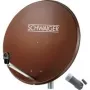 SCHWAIGER 80 cm palydovinės antenos rinkinys su vienu LNB, plytų spalvos