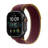 Apple Watch Ultra 4 GPS + Cellular 49 mm juodas titano korpusas su bordo Trail Loop apyranke, M/L