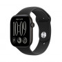 Apple Watch Series 12 GPS + Cellular 46 mm juodas aliuminio korpusas su juoda sportine apyranke, M/L