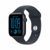 Apple Watch SE 3 GPS + Cellular 44 mm Midnight aliuminio korpusas su mėlyna sportine apyranke, M/L