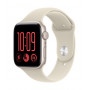 Apple Watch SE 3 GPS 44 mm Starlight aliuminio korpusas su smėlio spalvos sportine apyranke, M/L
