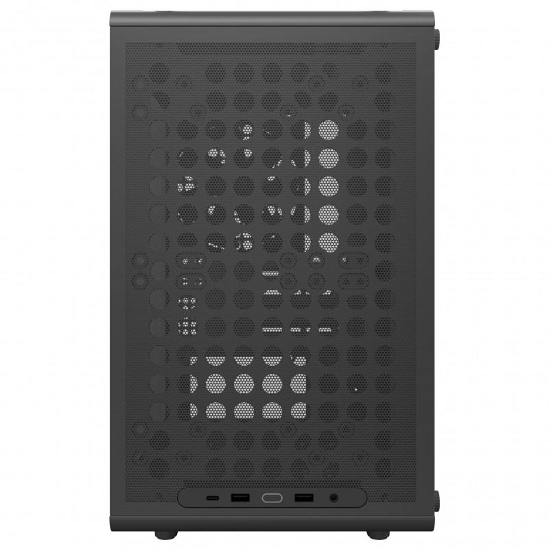 Cooler Master Q300L V3 Micro-ATX mini bokštas kompiuterio korpusas su grūdintu stiklu, juodas