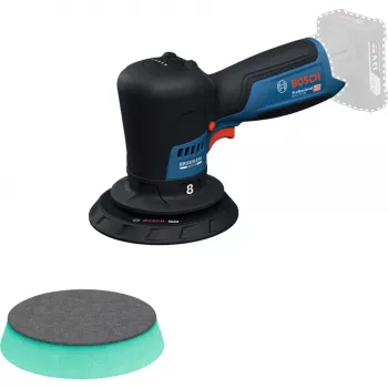 Bosch GPX 12V-125 Professional akumuliatorinis poliruoklis 06019L4100, 12 V, 125 mm, mėlynas/juodas, Solo (be akumuliatoriaus ir įkroviklio)