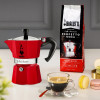 Bialetti Candyland Moka Express 3TZ rankinė kavos virimo mašinėlė, 150 ml, raudona