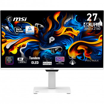 MSI PRO MAX 271UPXW12G 26,5 inch 4K UHD QD-OLED 120 Hz monitorius