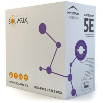 SOLARIX Cat5e U/UTP tinklo kabelis, 500 m, LSZH