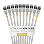 StarTech.com plonas Cat6a U/FTP tinklo kabelis RJ45, 0,15 m, pilkas, 10 vienetų rinkinys