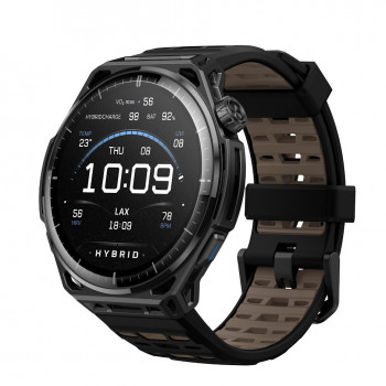 Amazfit Balance 3 51 mm išmanusis laikrodis Titanium juodas su AMOLED, safyro stiklu, dviejų juostų GPS, 10 ATM, golf ir HYROX režimu