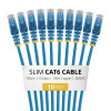 StarTech.com Slim Cat6 U/UTP tinklo kabelis RJ45, 1 m, mėlynas, LSZH, 10 vnt. paketas