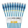 StarTech.com Slim Cat6 U/UTP tinklo kabelis RJ45, 0,5 m, mėlynas, LSZH, 10 vnt. paketas