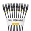 StarTech.com Slim Cat6 U/UTP tinklo kabelis RJ45, 0,5 m, juodas, 10 vnt. paketas