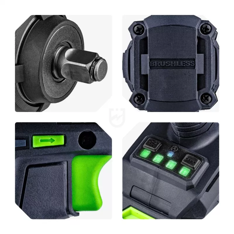 WUBER W04604 Bešepetėlis smūginis veržliasukis, 20 V
