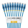 StarTech.com Slim Cat6 U/UTP tinklo kabelis RJ45, 0,25 m, mėlynas, LSZH, 10 vnt. paketas