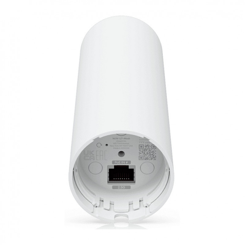Ubiquiti U7 Mesh 5000 Mbit/s Wi-Fi 7 belaidis prieigos taškas, PoE, baltas