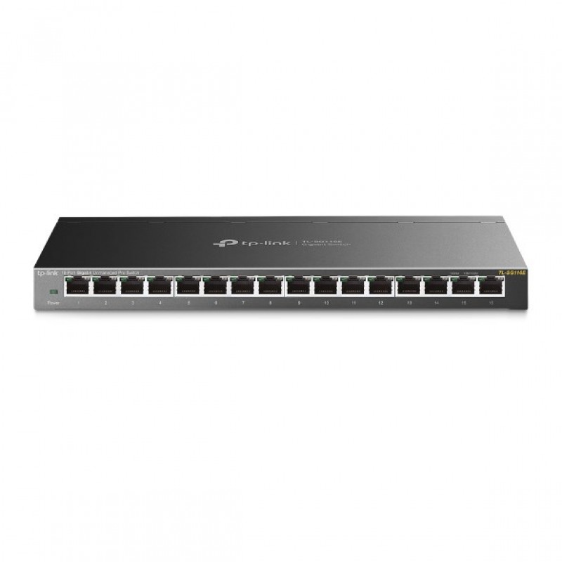 TP-Link TL-SG116E 16 portų gigabitinio tinklo „Easy Smart“ komutatorius, V2.4