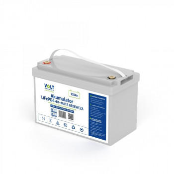 Volt Polska LiFePO4 baterija 12,8 V, 100 Ah, 150 A, BMS, Bluetooth, šildymo kilimėlis
